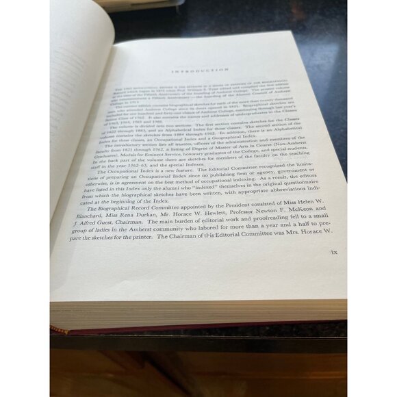 Amherst College Biographical Records 1963 Graduates & Non-Graduates 1822-1962 - Picture 5 of 6